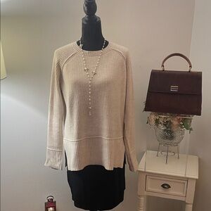 Coco & Carman Cream Crew Neck Sweater